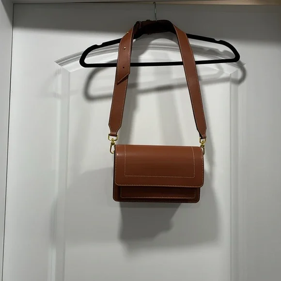 AALLYN INGRID NWOT Cognac  Leather shoulder and crossbody straps - Picture 6 of 6